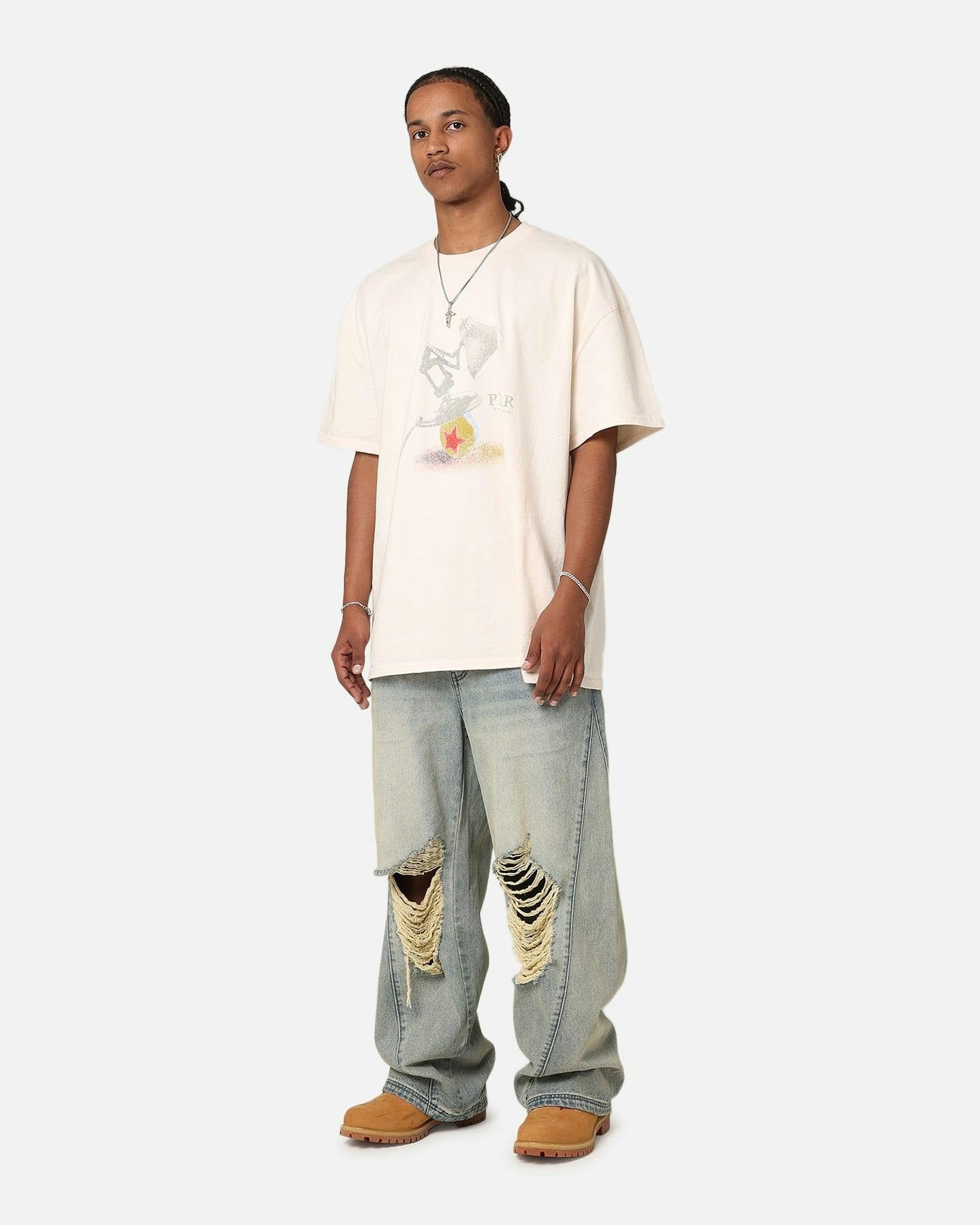 American Thrift X Pixar Heavyweight T-Shirt Off White
