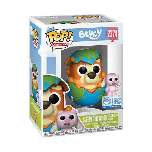 Funko Bluey - Sleepytime Bingo with Floppy Bunny Vinyl Figure and Buddy #2374 - Hobby Exclusive (PRE-ORDER JULY 2026)