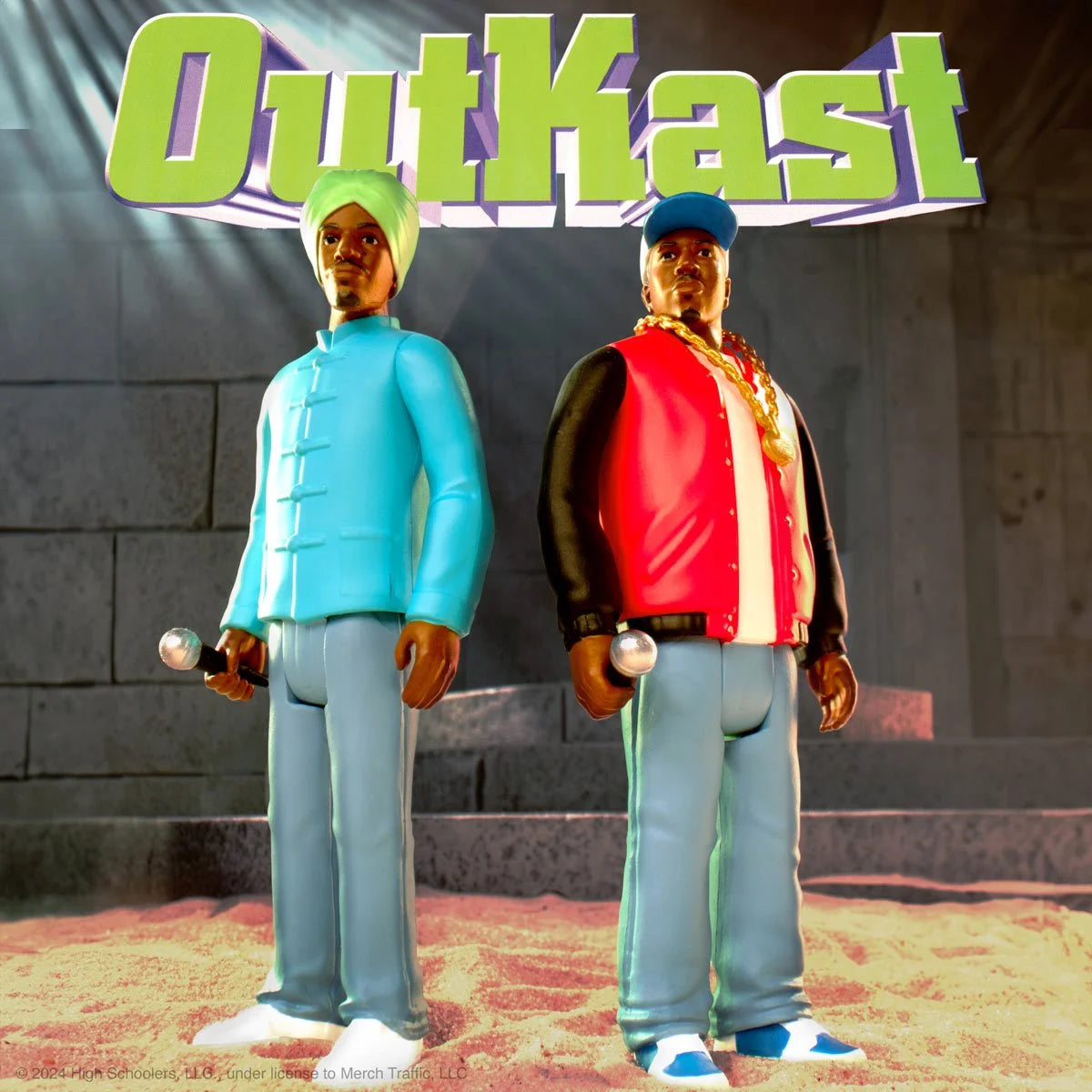 OutKast - Atliens - Big Boi and André 3000 3 3/4-Inch ReAction Figures - Super7