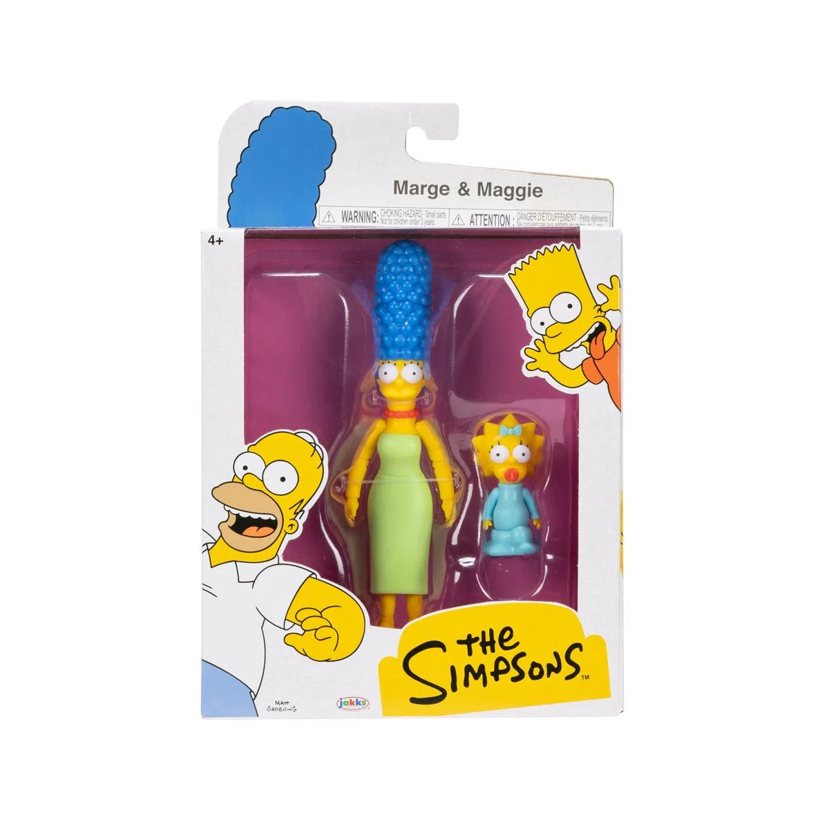 The Simpsons - 5" Action Figure Wave 3 - Jakks Pacific - Complete Set of 4