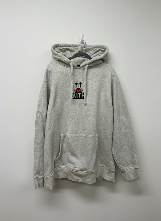 Kith x Disney Sitting Classic Logo Mickey Hoodie - Gently Worn