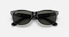 Ray-Ban New Wayfarer Classic - ORB2132 - Rubber Black / G-15 Green