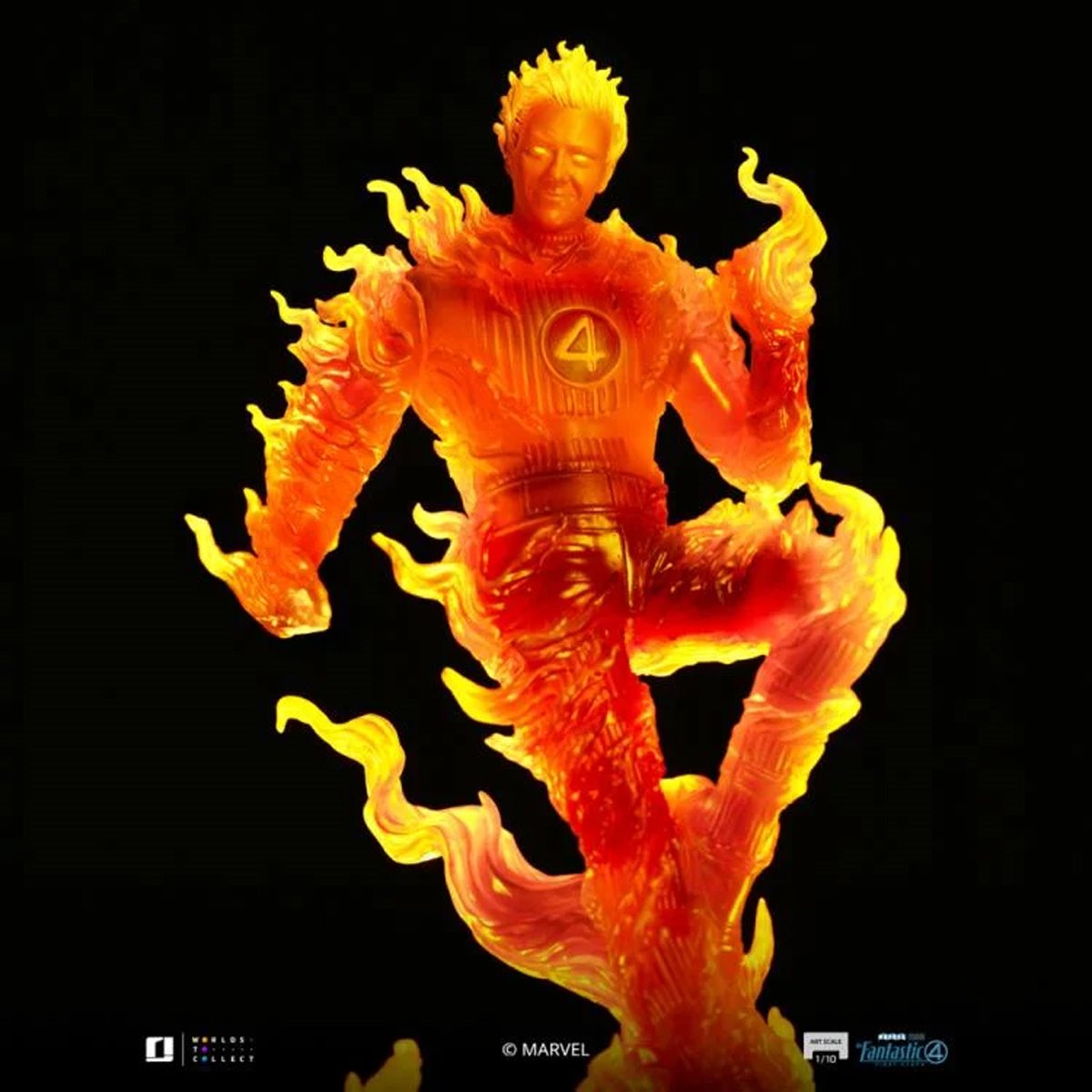 Iron Studios: The Fantastic Four - First Steps The Human Torch 1:10 Art Scale Limited Edition Statue