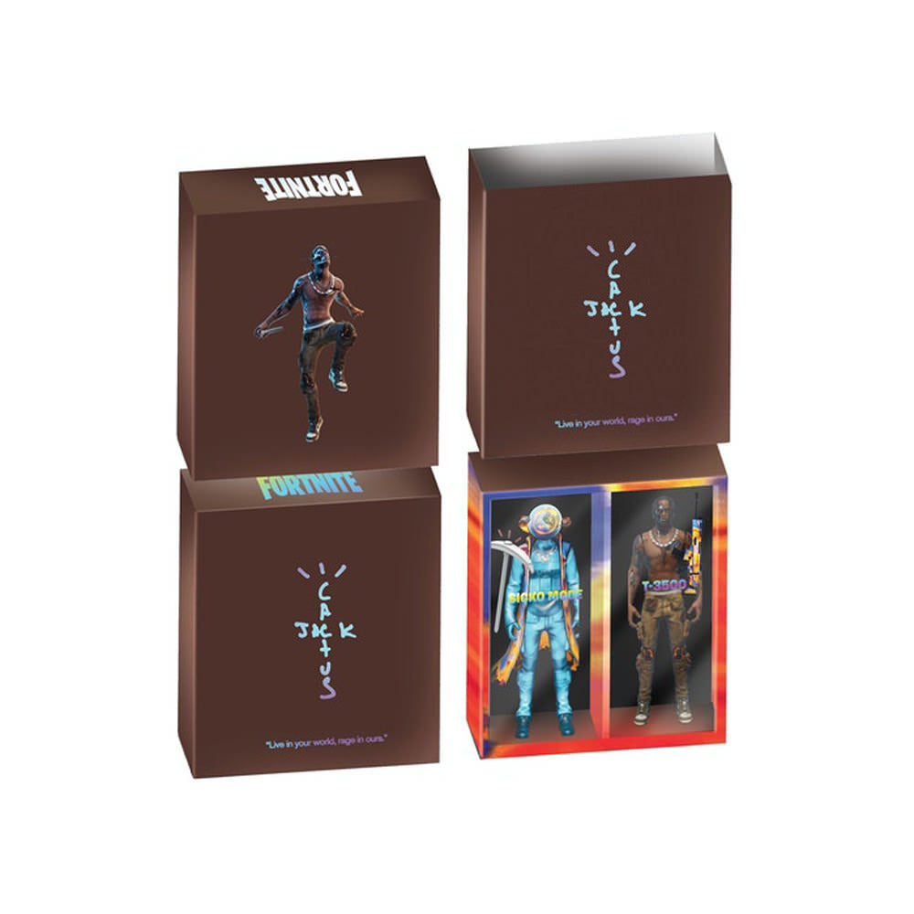 Travis Scott Cactus Jack Fortnite 12" Action Figure Duo Set