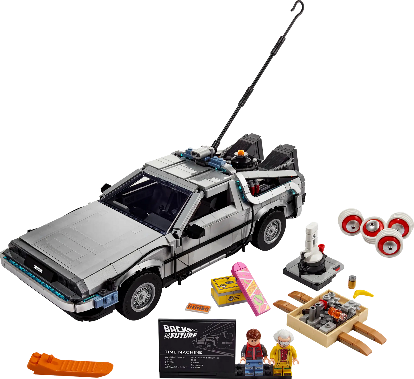 LEGO Icons - Back to The Future Time Machine - #10300 (1872 Pieces)