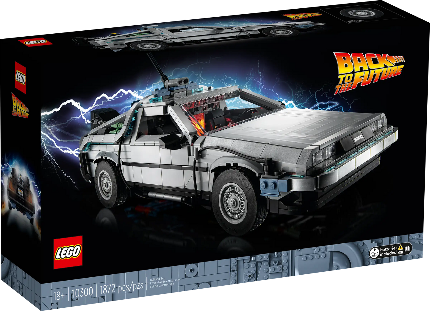 LEGO Icons - Back to The Future Time Machine - #10300 (1872 Pieces)