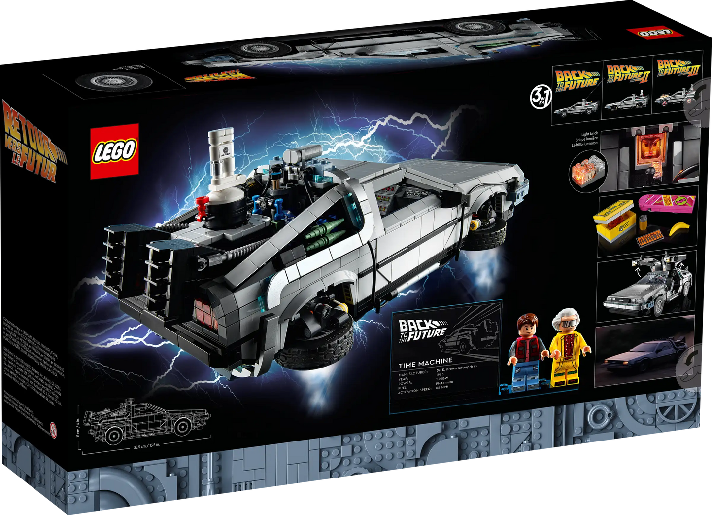 LEGO Icons - Back to The Future Time Machine - #10300 (1872 Pieces)