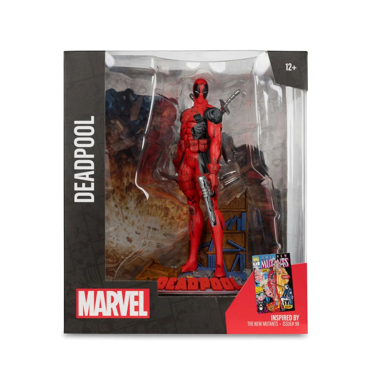 McFarlane Deadpool (New Mutants #98) Scene Case 1:10 Scale Posed Figure