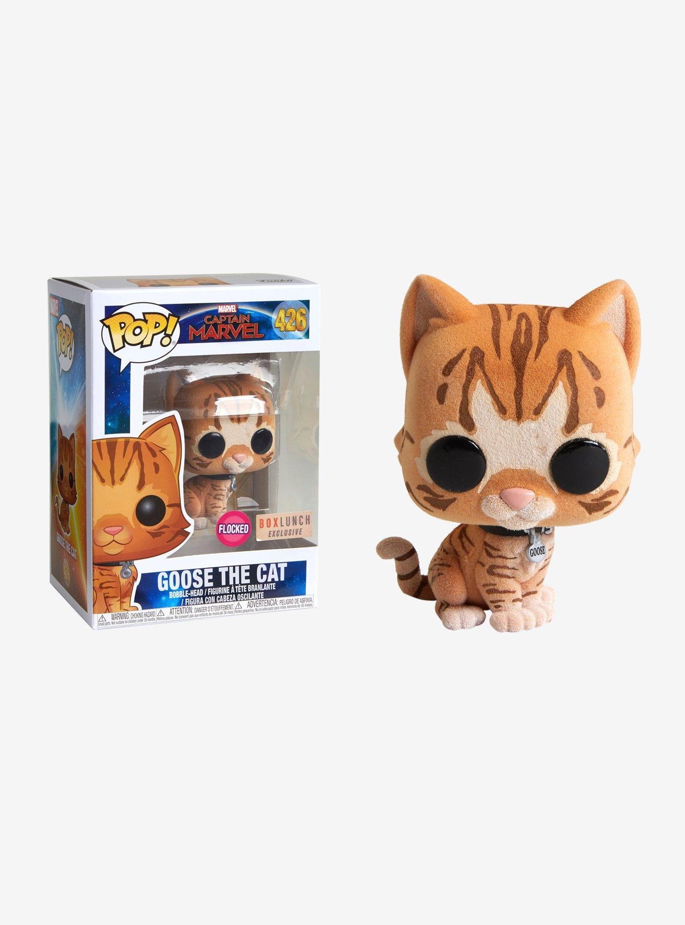 Funko - Captain Marvel - Goose The Cat (Flocked Box Lunch Exclusive) - #426