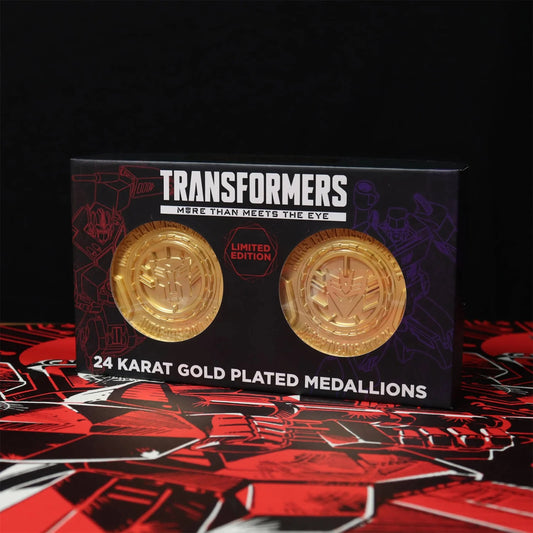 Transformers - Autobot and Decepticon 24k Gold Plated Set of Medallions - Limited Edition of /1,984