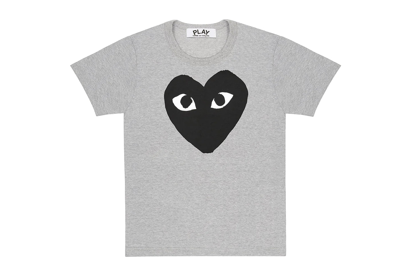 COMME DES GARÇONS PLAY BLACK HEART T-SHIRT GREY