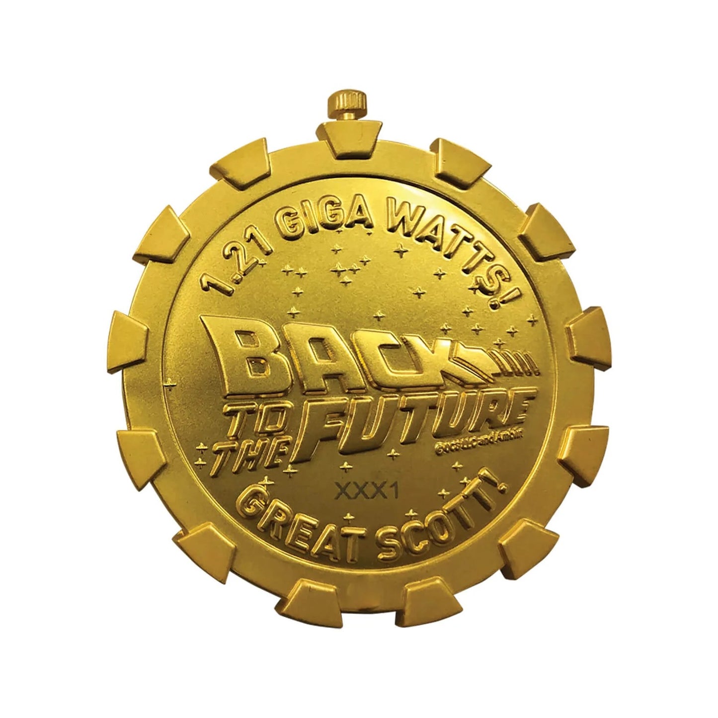Back to the Future - 24k Gold Plated Stopwatch - Limited Edition Medallion - Limited to /1985