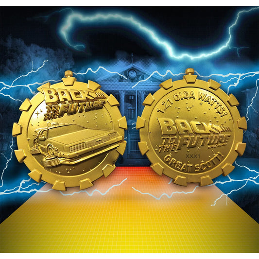 Back to the Future - 24k Gold Plated Stopwatch - Limited Edition Medallion - Limited to /1985