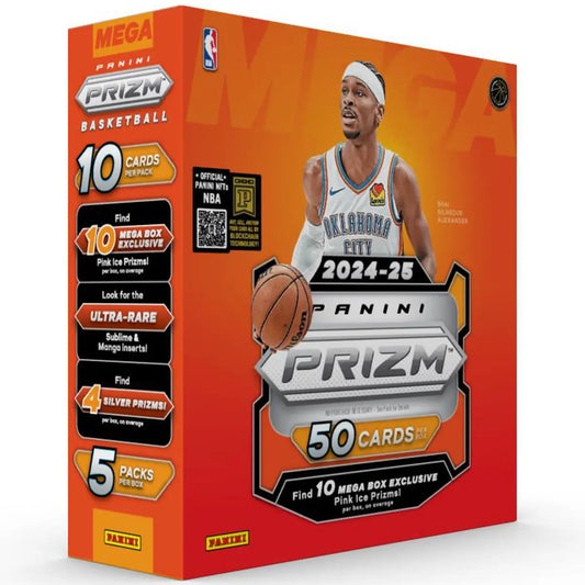 2024-25 Panini NBA Prizm Basketball Trading Card Mega Box