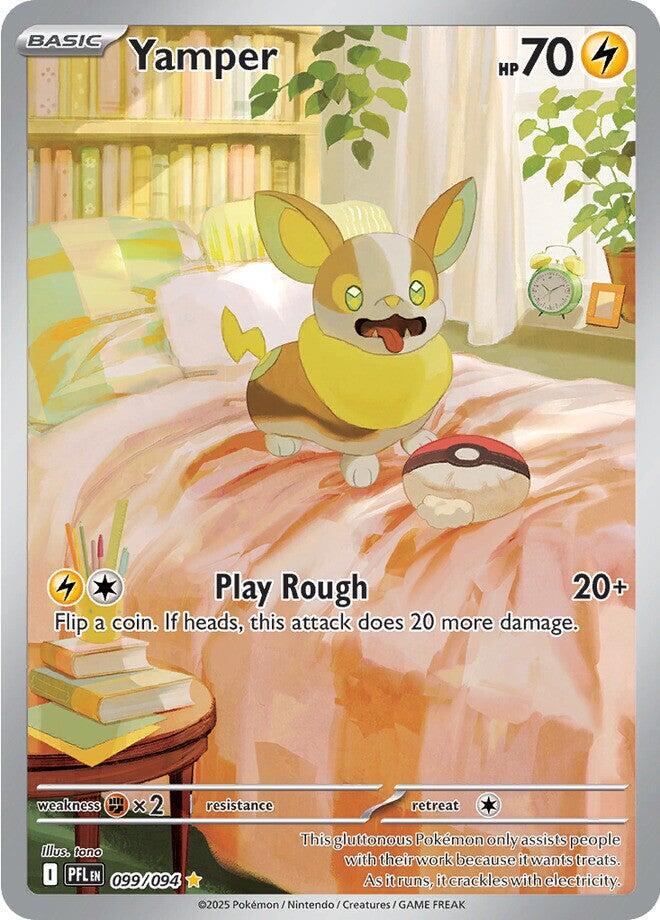 how to value pokemon cards uk Pokemon Trading Card Game Phantasmal Flames Illustration Rare Yamper #99