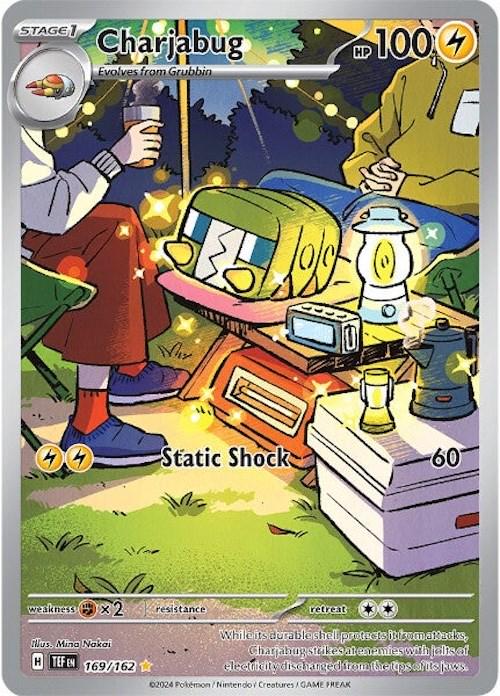 2024 Pokemon TEF-EN: − Charjabug #169 − Temporal Forces Illustration Rare − Raw Ungraded Card