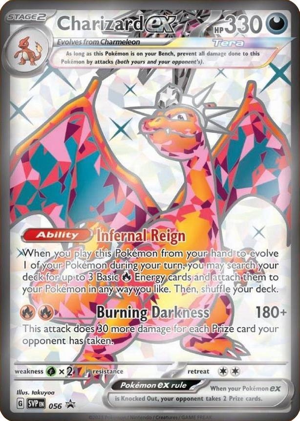 2023 Pokemon SVP EN: − Charizard ex #056 − Premium Collection Black Star Promo − Raw Ungraded Card