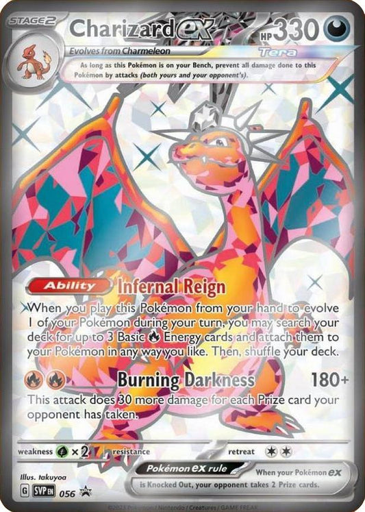 2023 Pokemon SVP EN: − Charizard ex #056 − Premium Collection Black Star Promo − Raw Ungraded Card