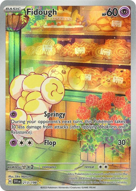 2023 Pokemon SVI-EN: − Fidough #213 − Scarlet & Violet Illustration Rare − Raw Ungraded Card