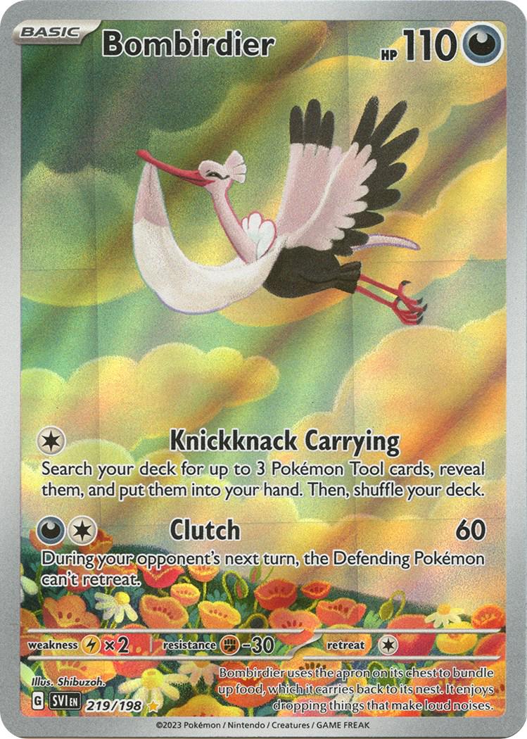 2023 Pokemon SVI-EN: − Bombirdier #219 − Scarlet & Violet Illustration Rare − Raw Ungraded Card