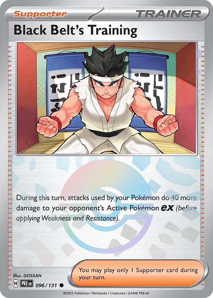 2024 Pokemon PRE-EN - Black Belt's Training #096 - Prismatic Evolutions Poke Ball - Ungraded Raw Card