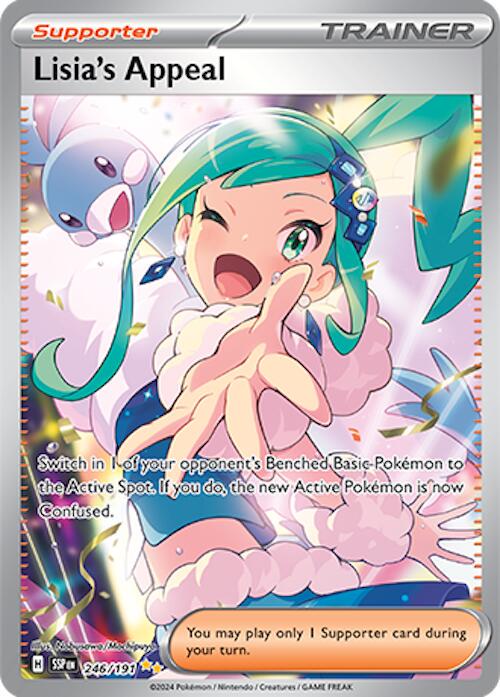 2024 Pokemon SSP-EN - Lisia's Appeal #246 Trainer - Surging Sparks Special Illustration Rare - Ungraded Raw Card