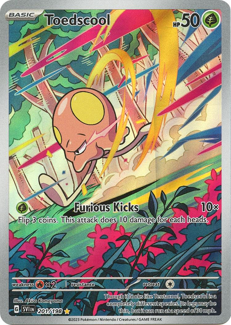 2023 Pokemon SVI-EN: − Toedscool #201 − Scarlet & Violet Illustration Rare − Raw Ungraded Card