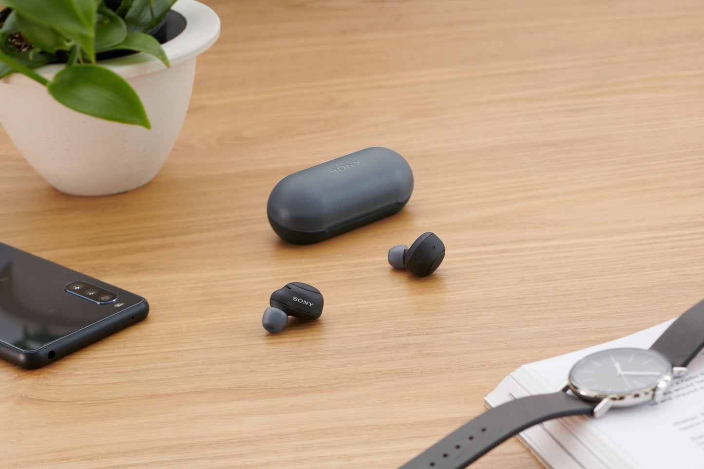 Sony - WF-C500 In-Ear Sound Isolating True Wireless Earbuds - Black
