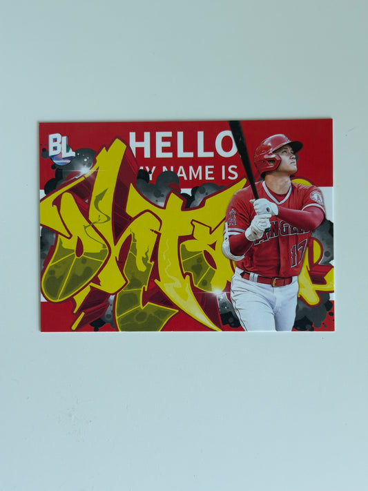 2022 Topps Real Ones — Hello My Name Is - Shohei Ohtani - #RC-3 - Raw Ungraded Card