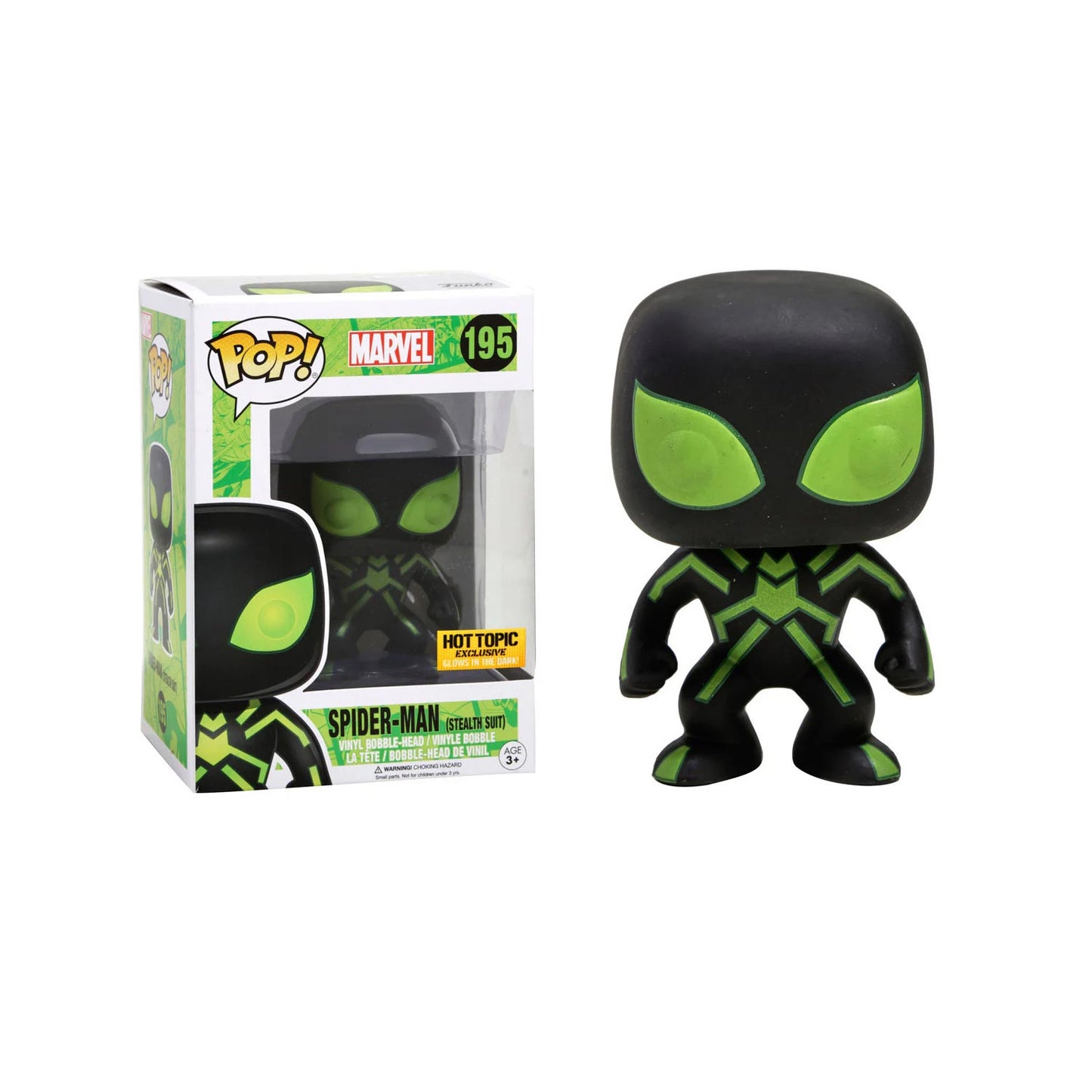 Funko Pop - Spiderman Stealth Suit (Glows in the Dark) - #195 Exclusive