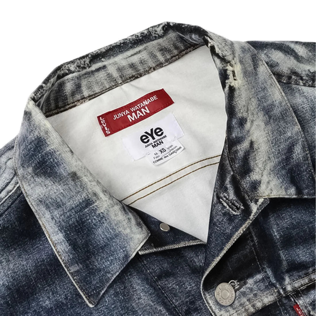 JUNYA WATANABE X BerBerJin x Levi's - DENIM JACKET Type 3 70505 - Inkjet Printed - Made in Japan