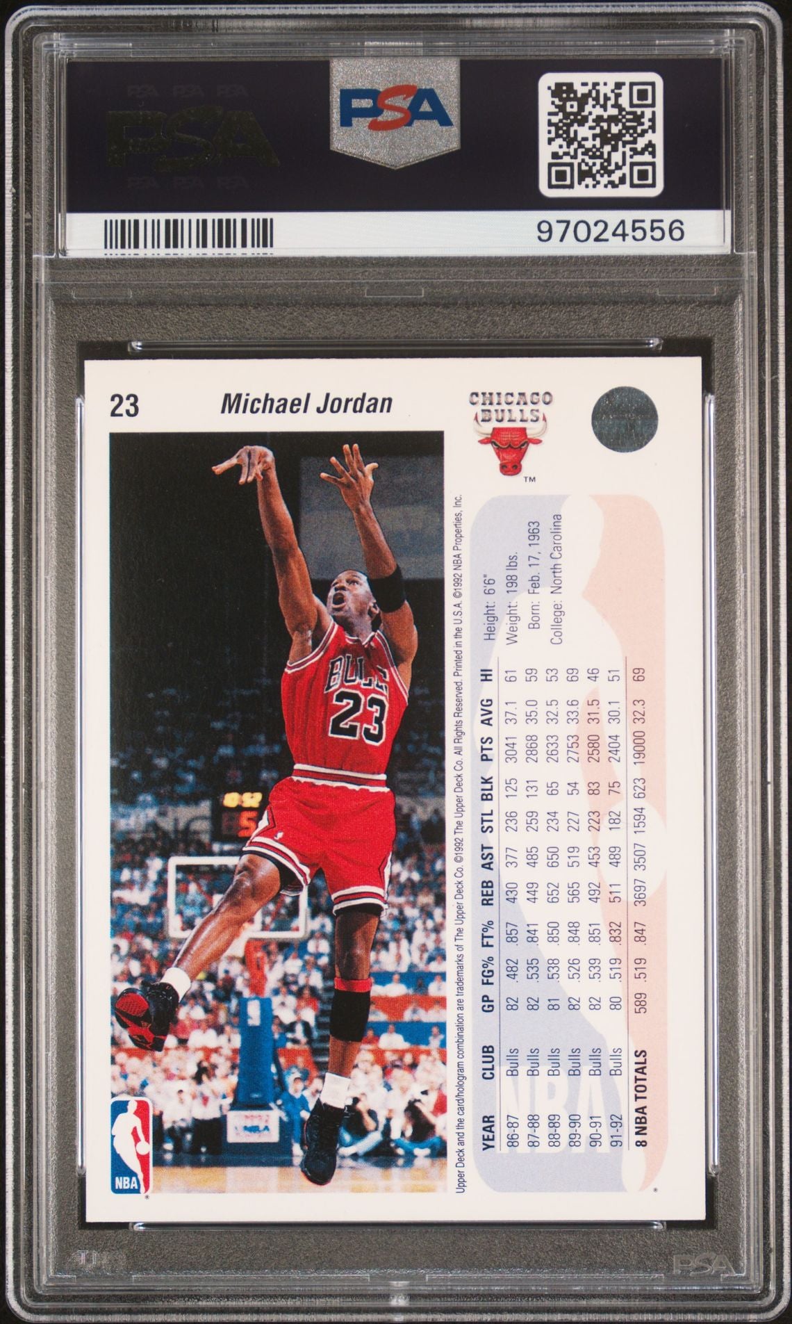 1992-93 Upper Deck - Michael Jordan - 23 - PSA Graded Card