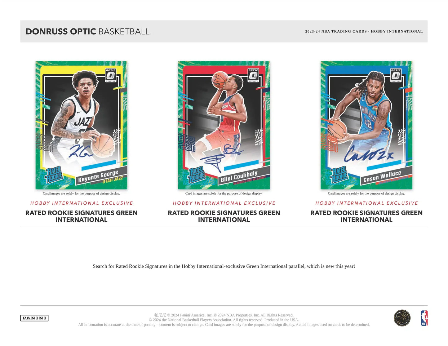 2023-24 Basketball - Panini Optic Donruss International - Hobby Box (1 Auto Per Box)