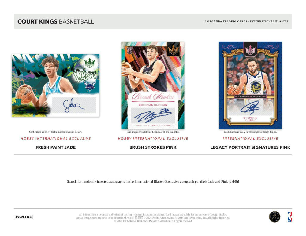 2024-25 Panini Court Kings Basketball - International Blaster Box