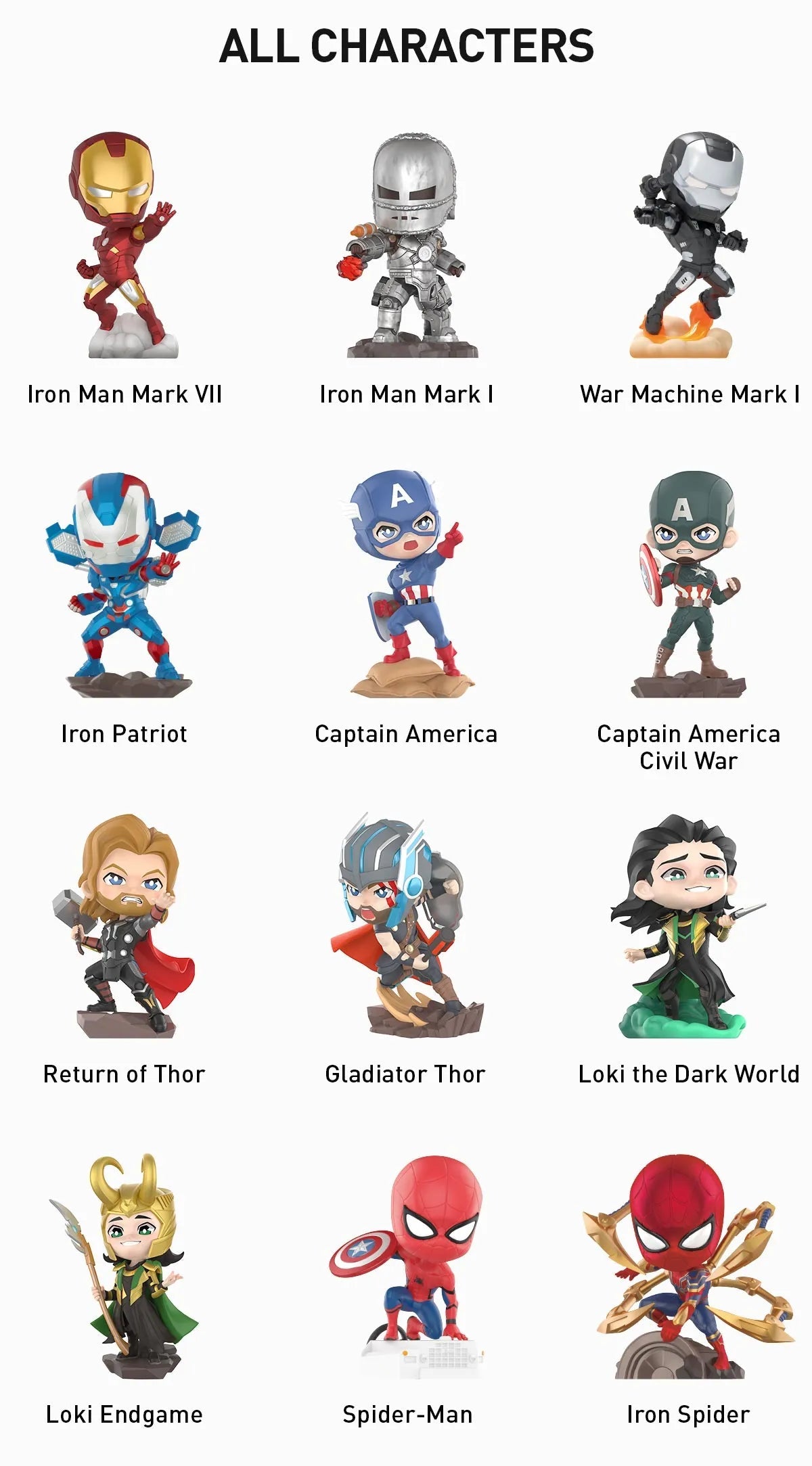 Pop Mart - PICK YOUR FIGURE - Marvel Infinity Saga Series