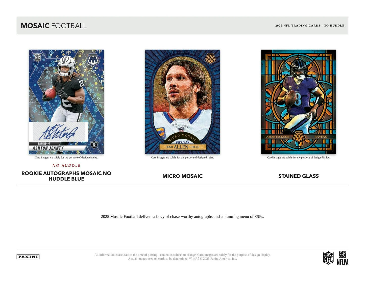 2025 Panini Mosaic Football No Huddle Box