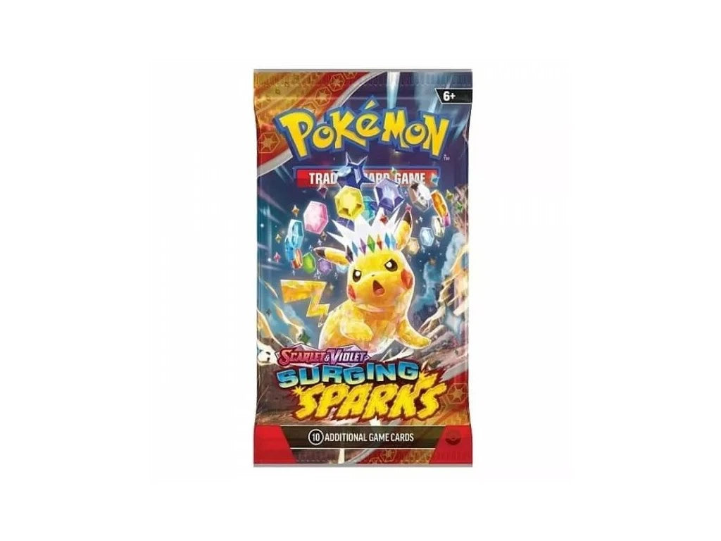 Pokemon: Scarlet & Violet - Surging Sparks - Single Pack Trading Cards SoleSavy Pokemon: Scarlet & Violet - Surging Sparks - Single Pack Trading Cards SoleSavy