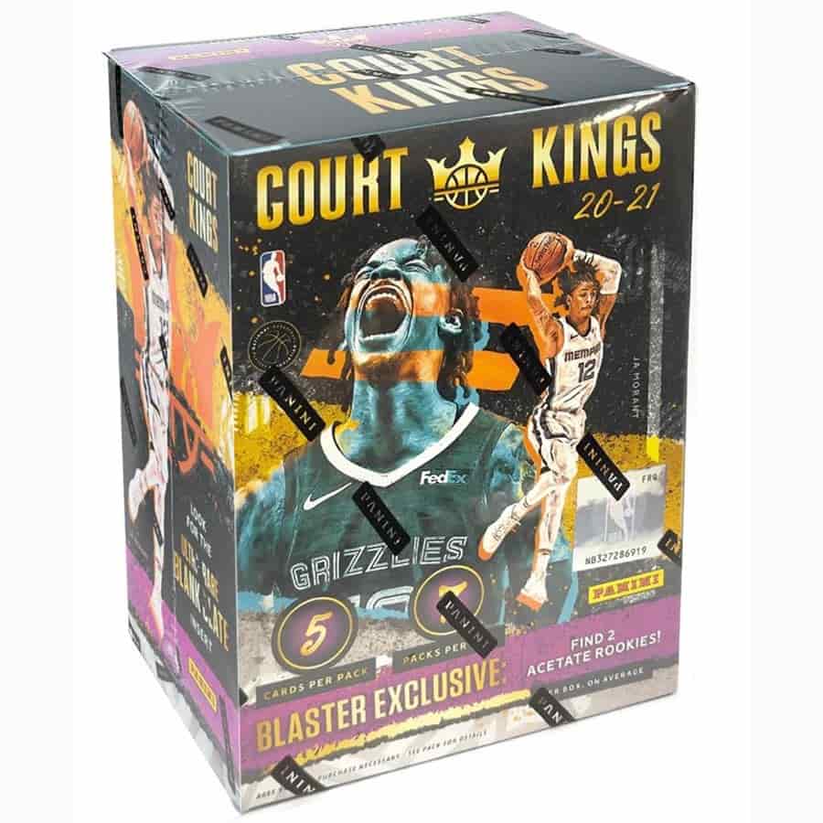 2020-21 Panini Court Kings Basketball - International Blaster Box - 7 Packs (Anthony Edwards & Tyrese Haliburton Rookie Year)