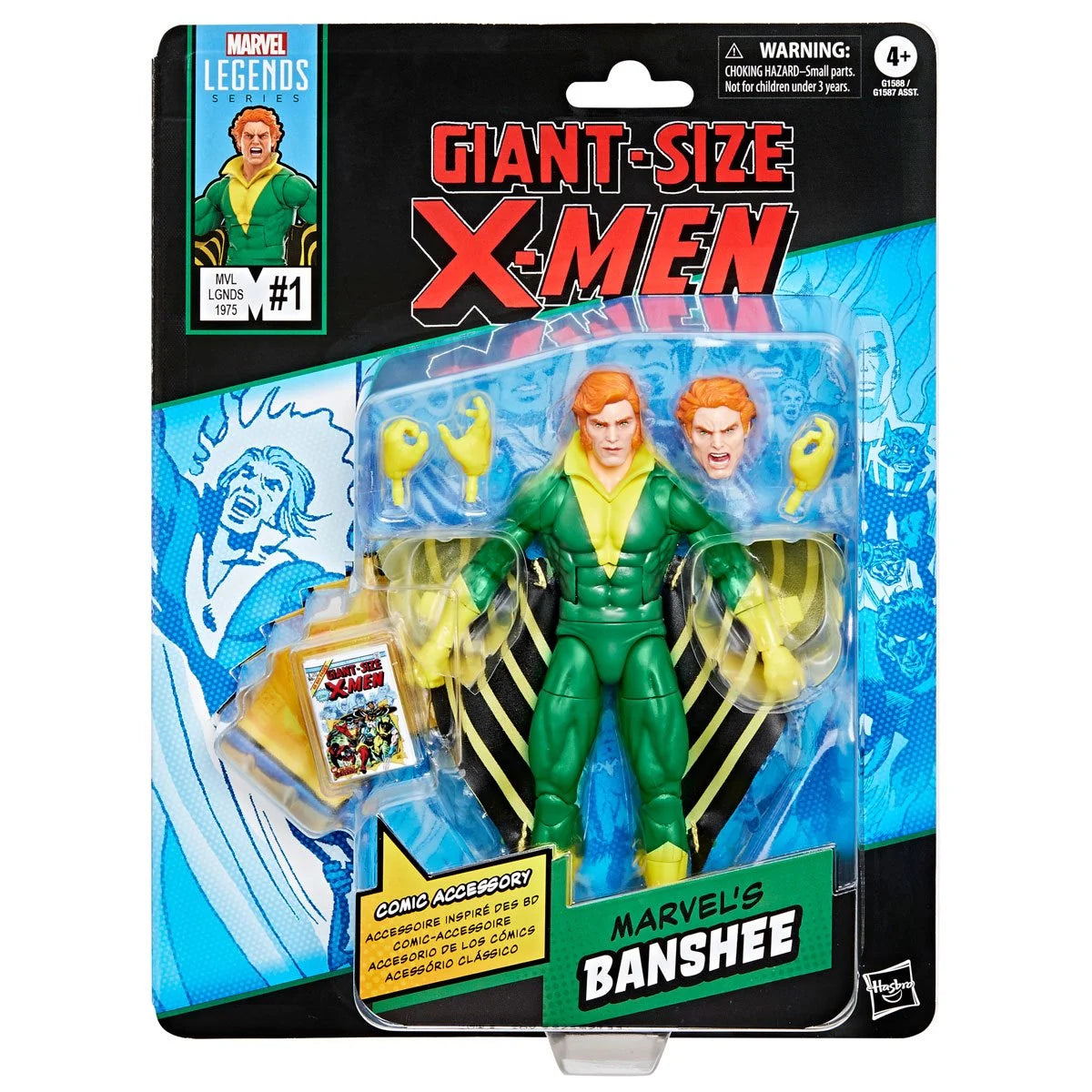 Marvel Legends -  Banshee Giant-Size X-Men  - Comics-Inspired 6-Inch Action Figure