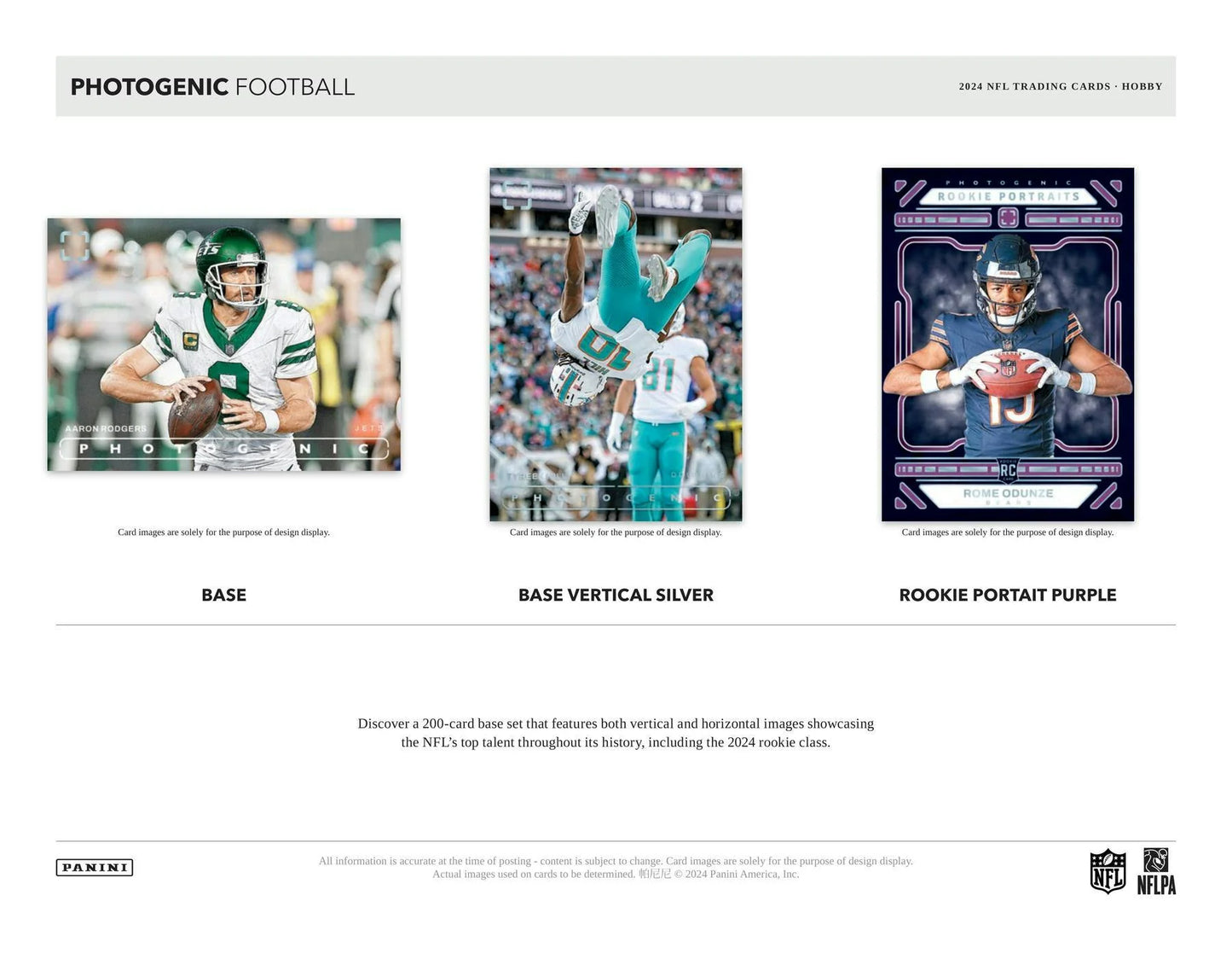 2024 Panini Photogenic Football - Hobby Box (1 Auto Per Box)