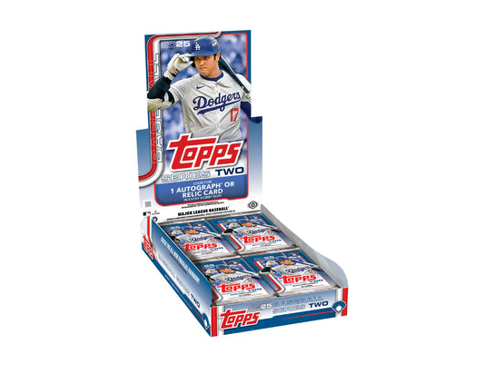 2025 Topps Series 2 Baseball Hobby Box (1 Auto or Relic + 1 Promo Pack Per Box)