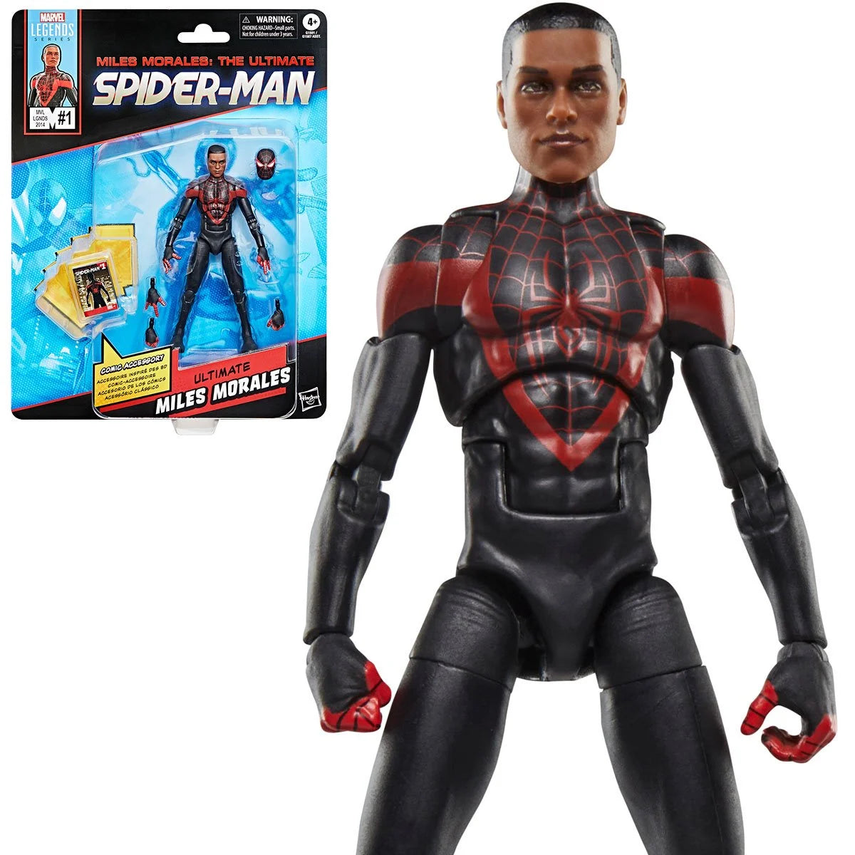 Marvel Legends - Ultimate Spider-Man Miles Morales - Comics-Inspired 6-Inch Action Figure