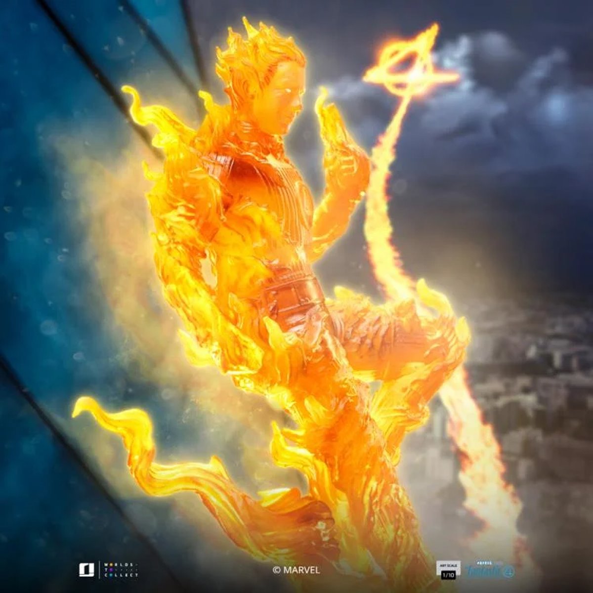 Iron Studios: The Fantastic Four - First Steps The Human Torch 1:10 Art Scale Limited Edition Statue