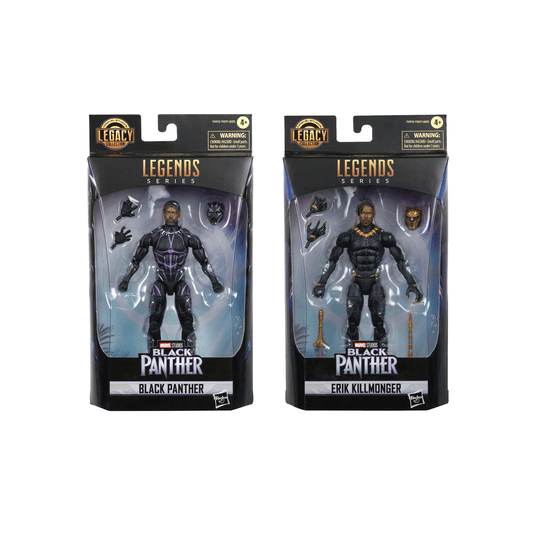 Marvel Legends Legacy Collection - Erik Killmonger + Black Panther - 2 Pack 6-Inch Action Figures