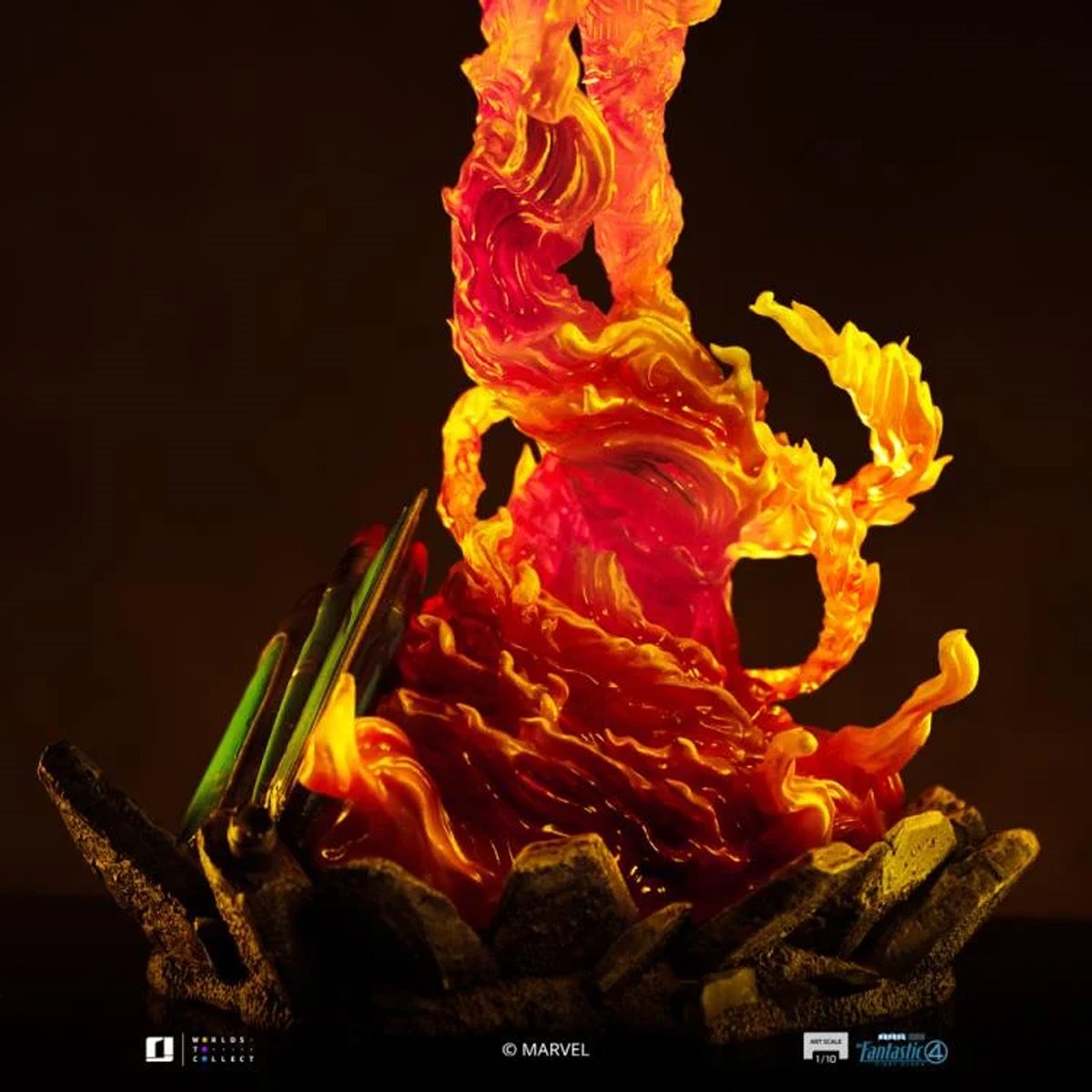 Iron Studios: The Fantastic Four - First Steps The Human Torch 1:10 Art Scale Limited Edition Statue