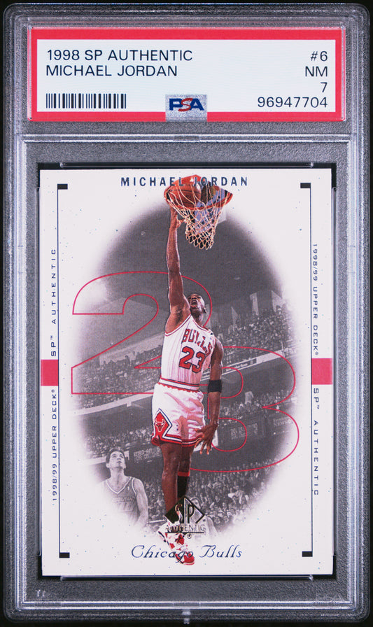 1998 SP Authentic - Michael Jordan - #7 - PSA Graded Card