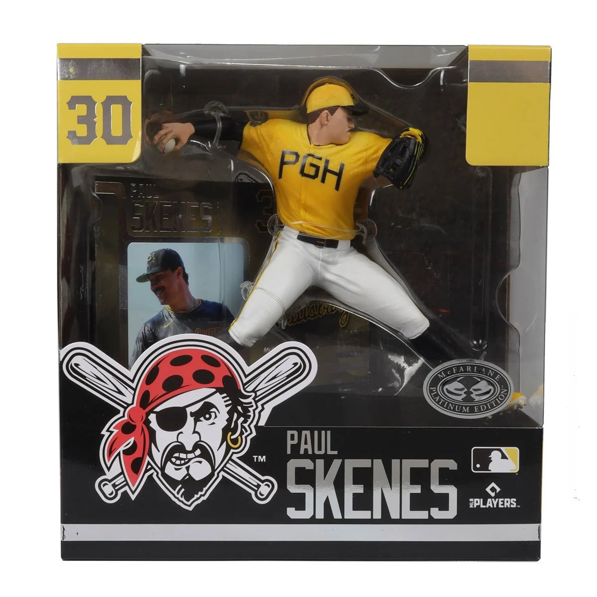 McFarlane - Paul Skenes -PLATINUM CHASE Edition - MLB Sports Picks #1 Pittsburgh Pirates (PRE-ORDER JUNE 2025)