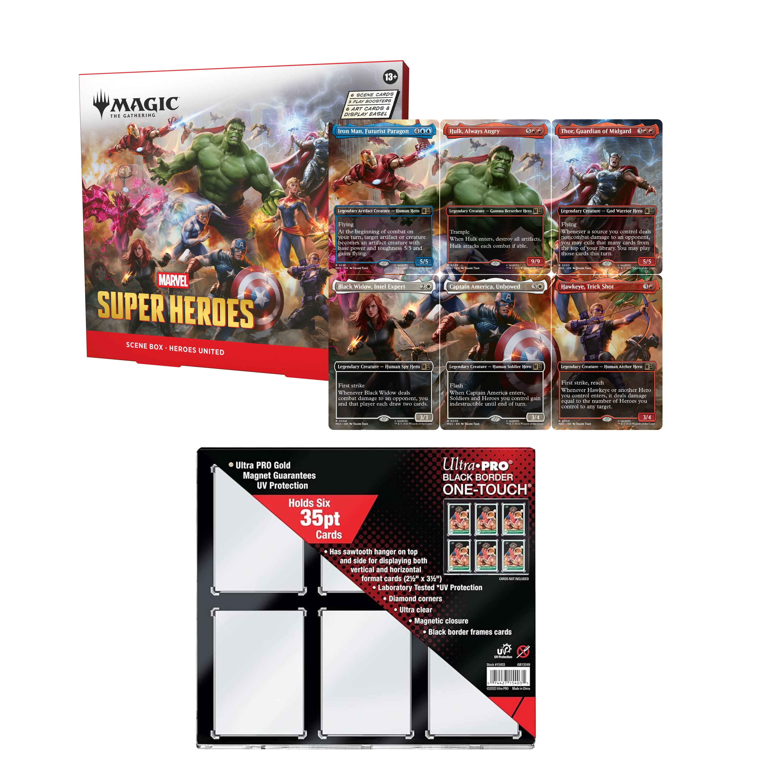 Magic The Gathering Marvel Super Heroes - Scene Box Bundle FOIL