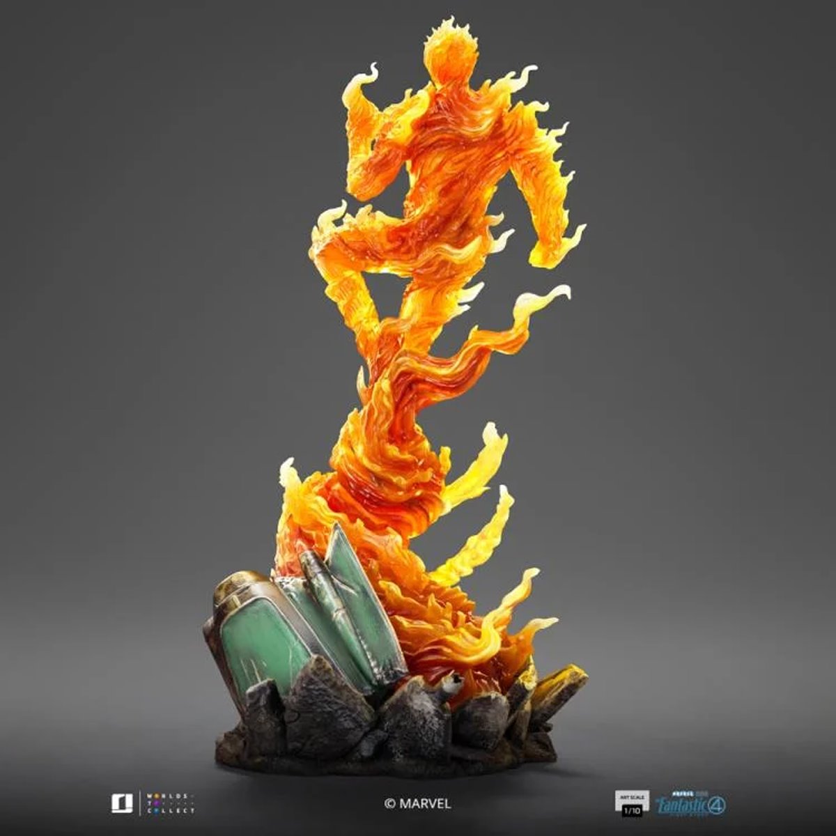 Iron Studios: The Fantastic Four - First Steps The Human Torch 1:10 Art Scale Limited Edition Statue