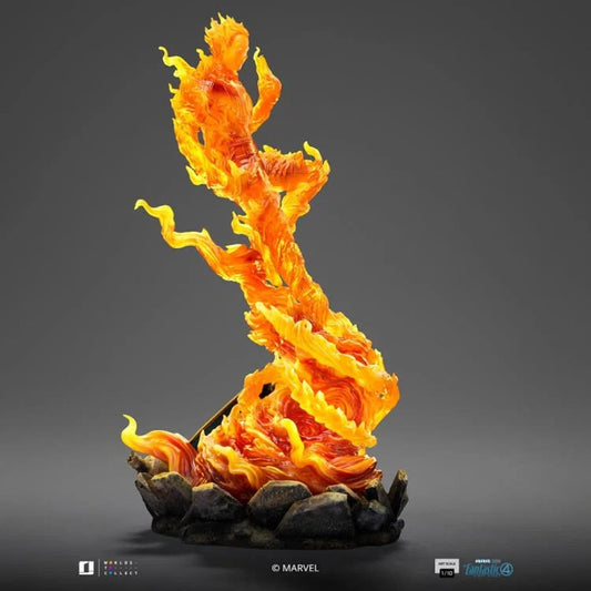 Iron Studios: The Fantastic Four - First Steps The Human Torch - 1:10 Art Scale Limited Edition Statue